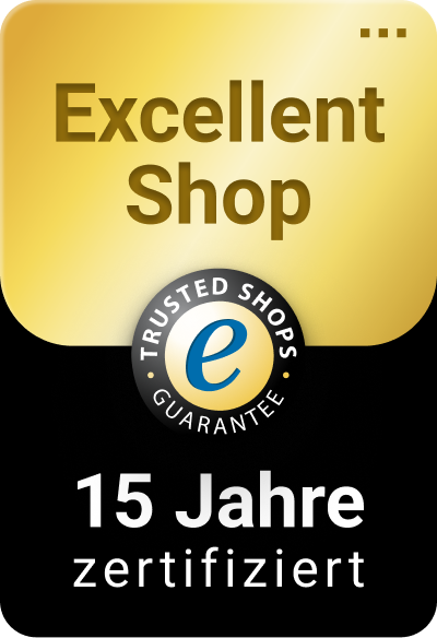 Trusted Shops Excellent Shop 15 Jahre