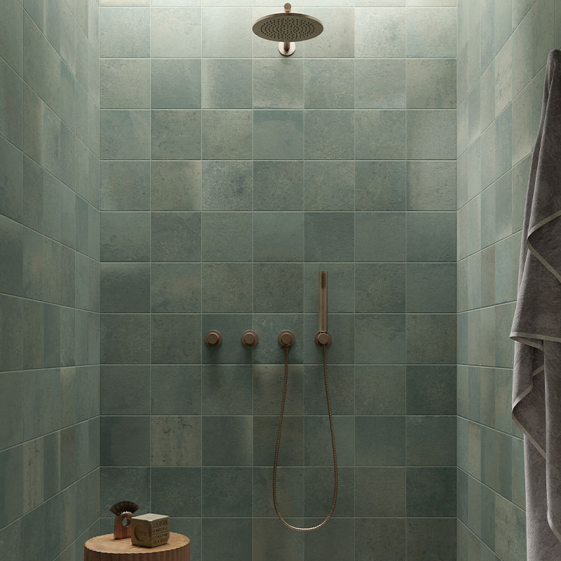 Cotto-Optik Fliese CIR Italica Terra Verde 20 x 20 cm