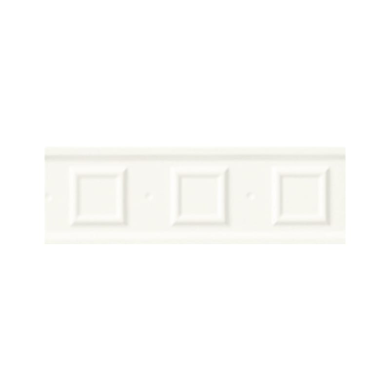 Grazia Square Bianco Craquele 6,5 x 20 cm Bordüre