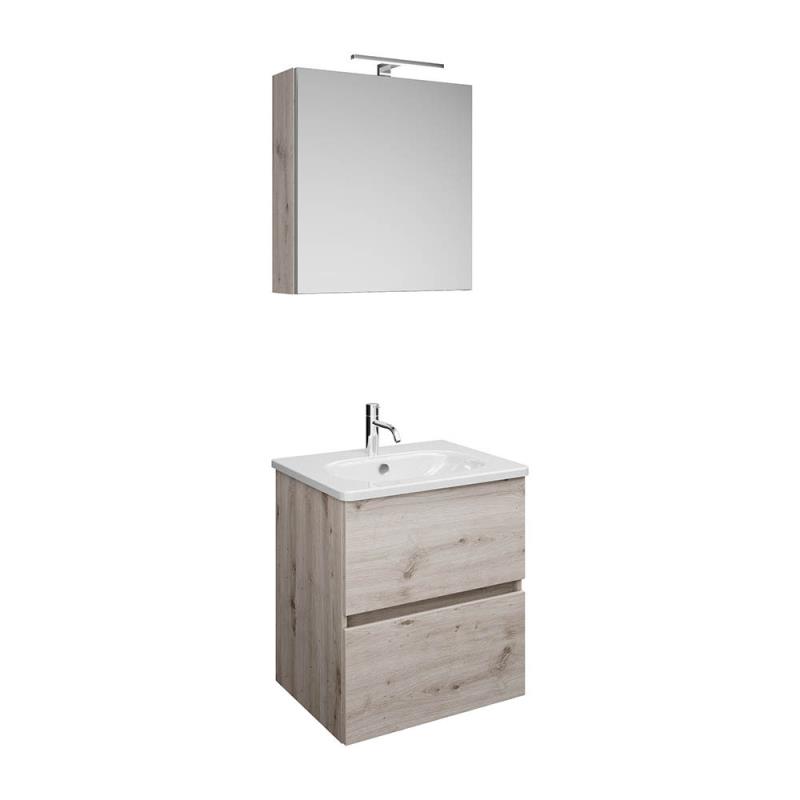 Burgbad Rocio Badmöbel Set 60 cm mit Spiegelschrank