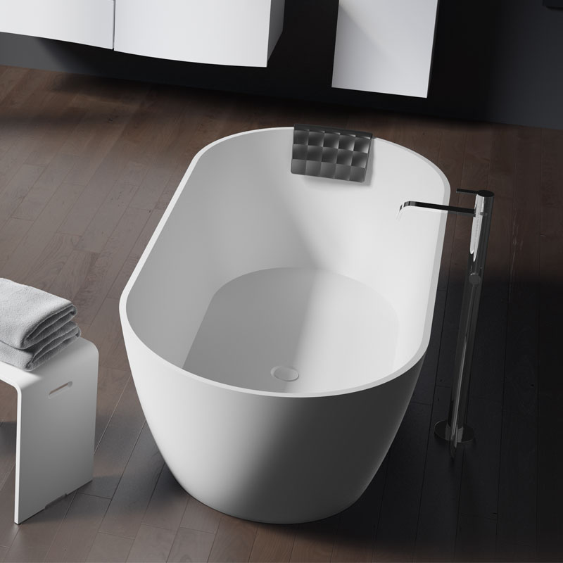 Riho Bilbao Solid Surface Badewanne 170 x 80 x 55,5 cm