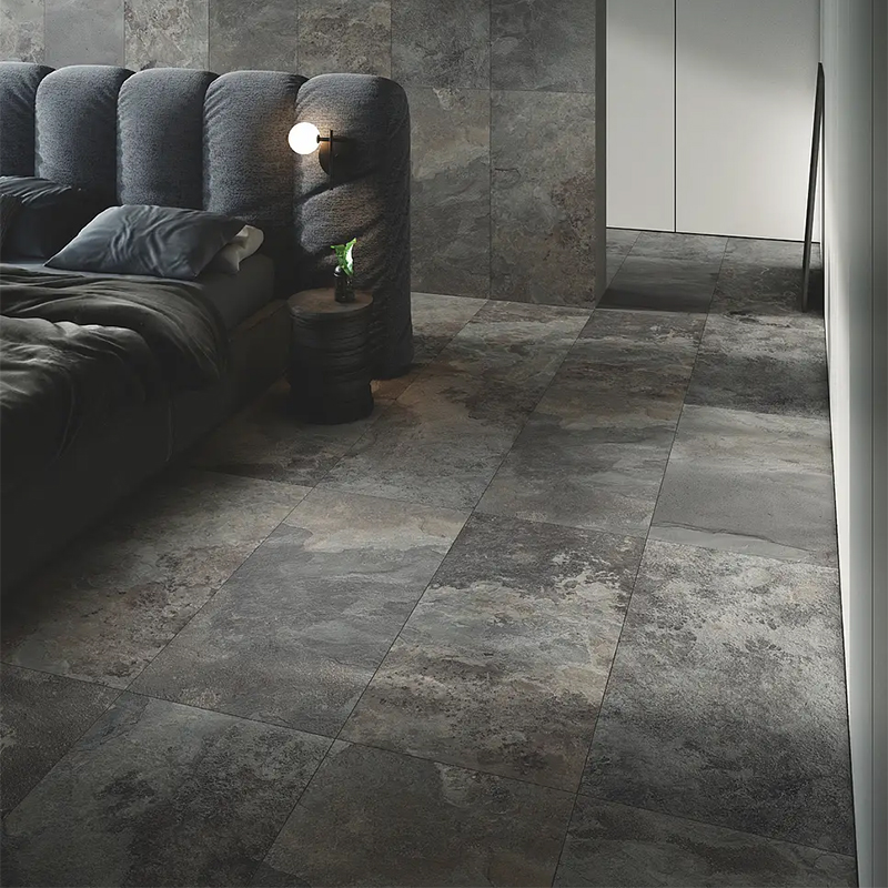 Schieferoptik Fliese Slate Dark 60 x 120 cm