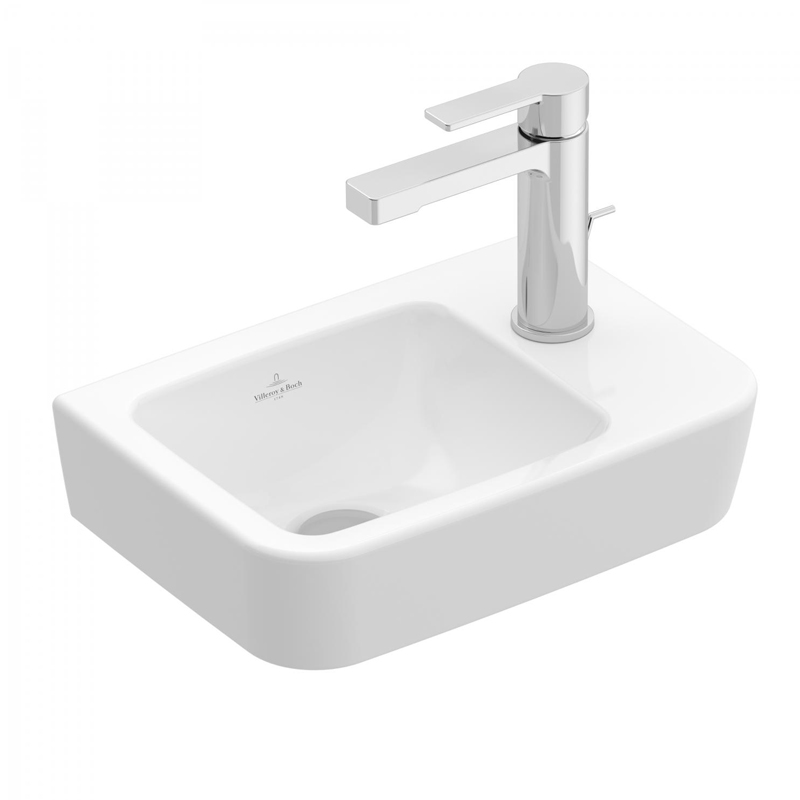 Villeroy & Boch O.novo Handwaschbecken eckig links