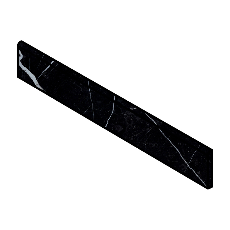 Lea Ceramiche Delight Marquina Nero Sockel 5,5 x 60 cm Lux