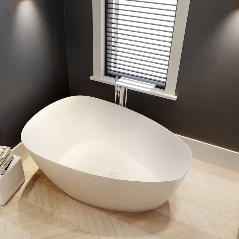 Riho Toledo Solid Surface Badewanne 158 x 110 x 62 cm