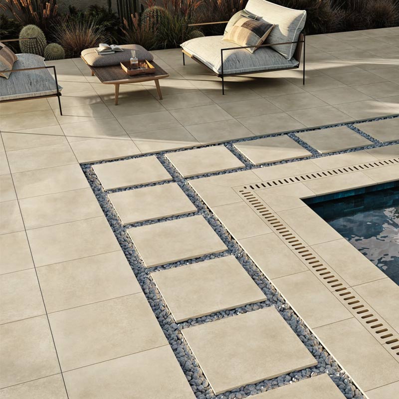 Terrassenplatte Betonptik Urban Bone 59,8 x 59,8 cm