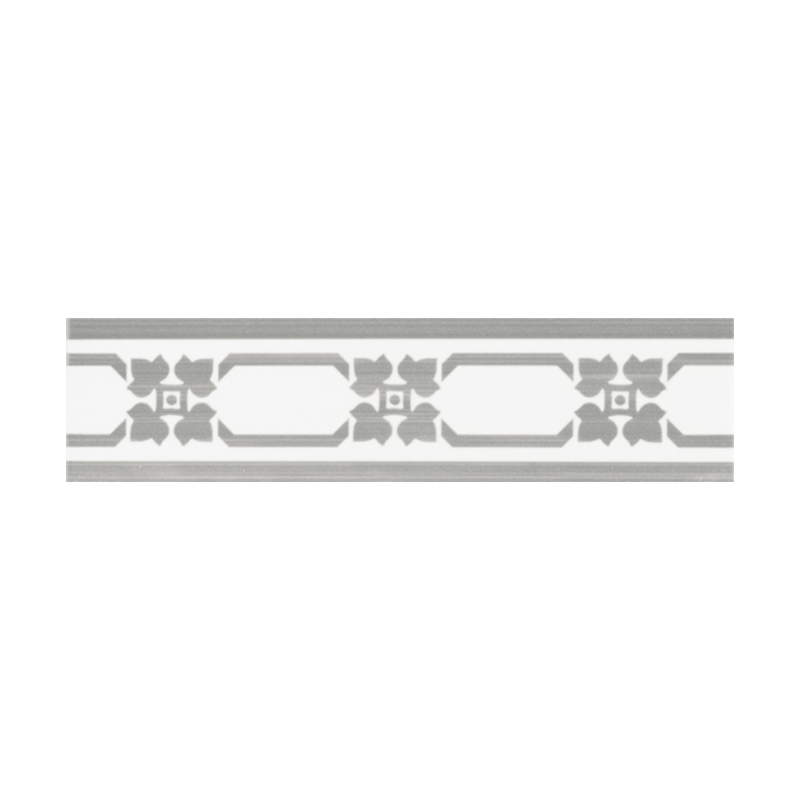 Bordüre Listello Grazia Cottage Grigio 5 x 20 cm