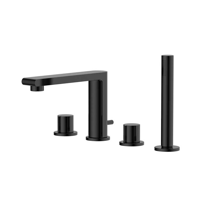 Avenarius Linie 230 Black 4-Loch Wannenrand Einhebelmischer