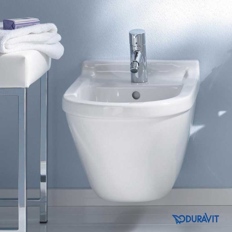 Duravit Starck 3 Bidet wandhängend mit verdeckter Befestigun