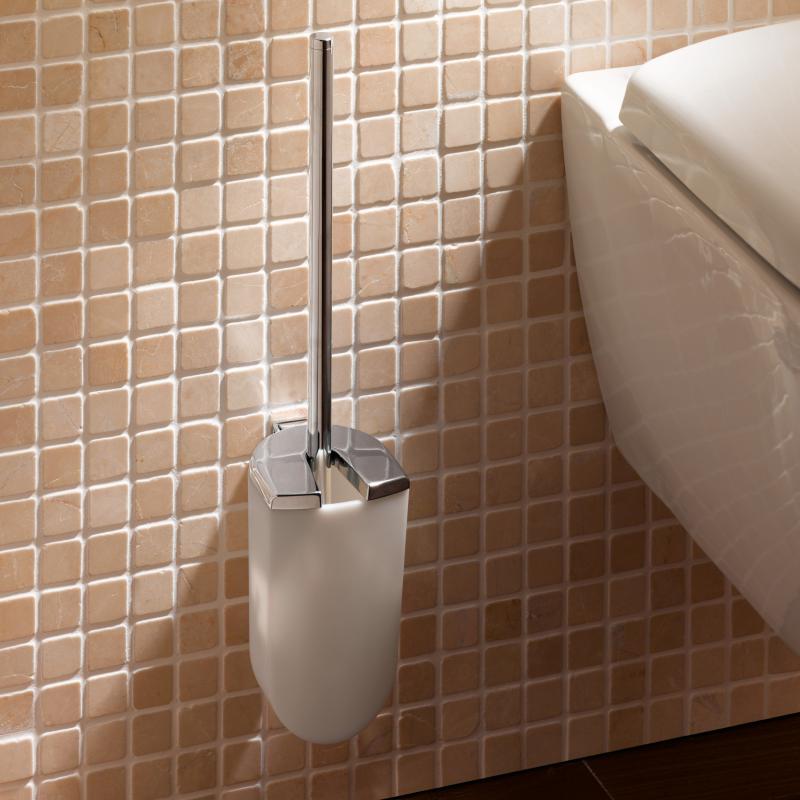 Keuco Elegance Neu Toilettenbürstengarnitur Opak
