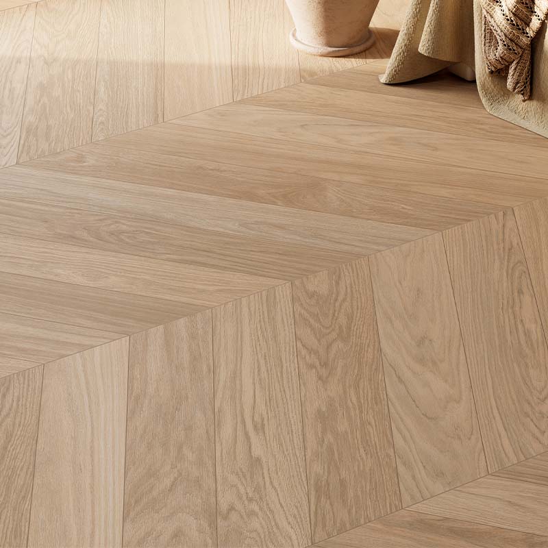 Chevron Herringbone Holzoptik Dream Ecru 15 x 85 cm