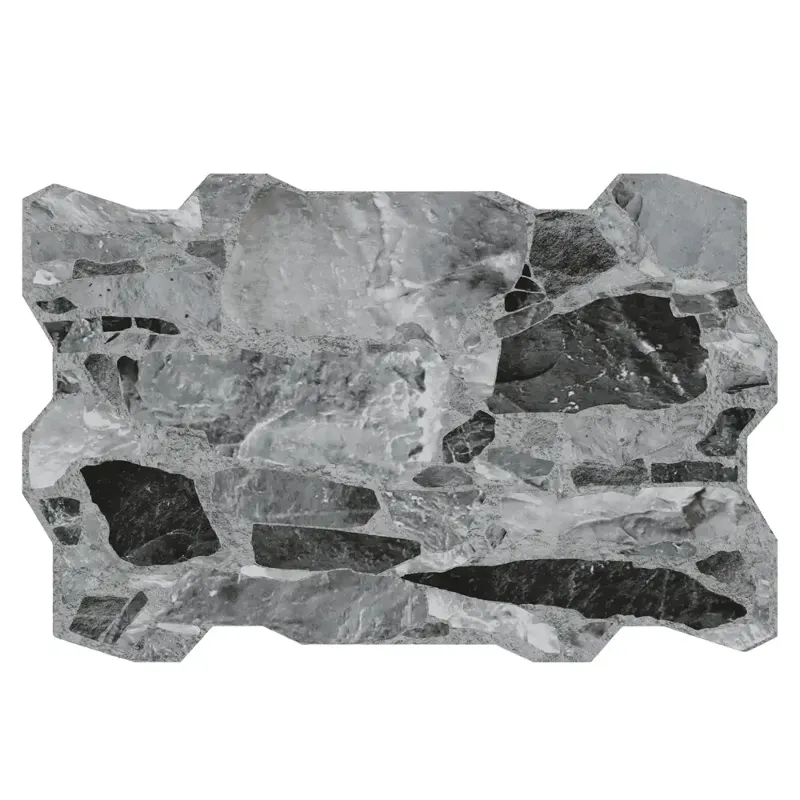 Wandverblender Außen Basalt Mix 40 x 60 cm