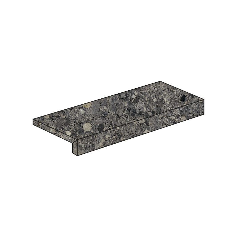 Cercom Ceppo di Gres Nero R11 L-Element 15 x 60 x 5 cm