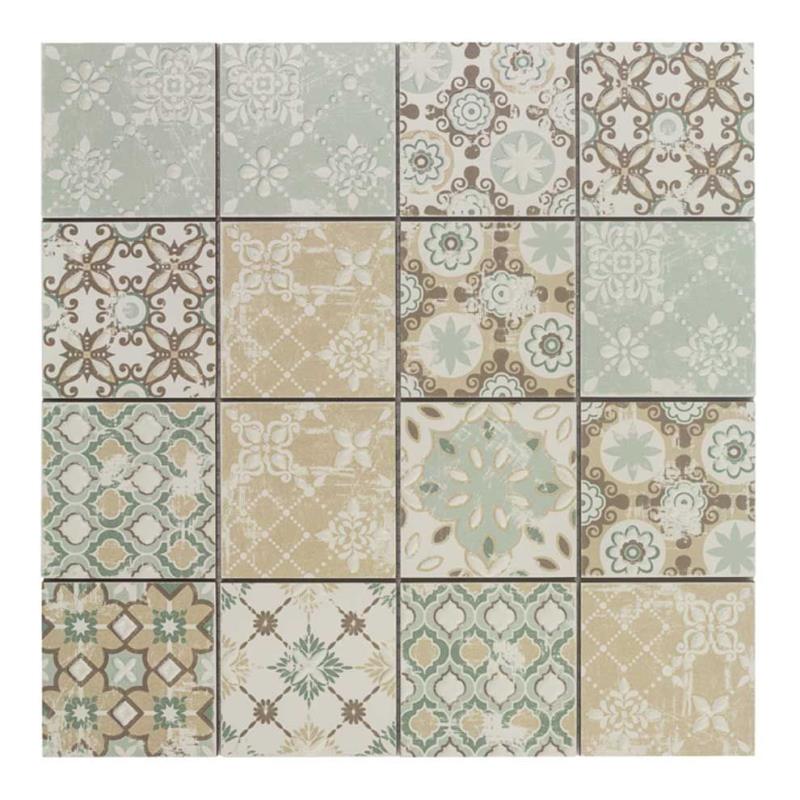 Casa Patchwork-2 beige 7,5 x 7,5 cm Mosaikfliesen