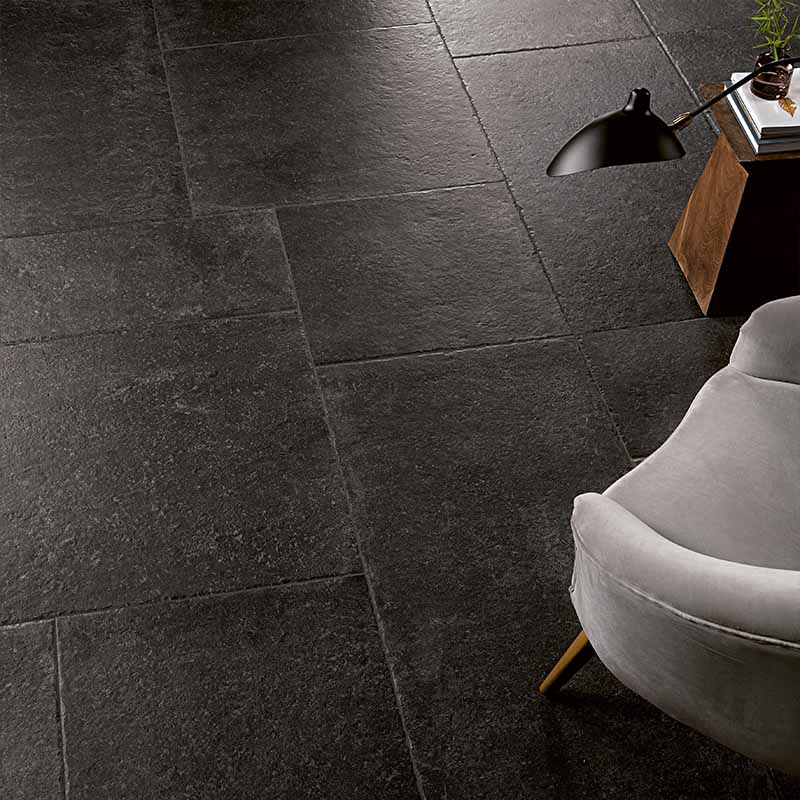 Rustikale Steinoptik Bodenfliese i-stone Dark 60 x 60 cm