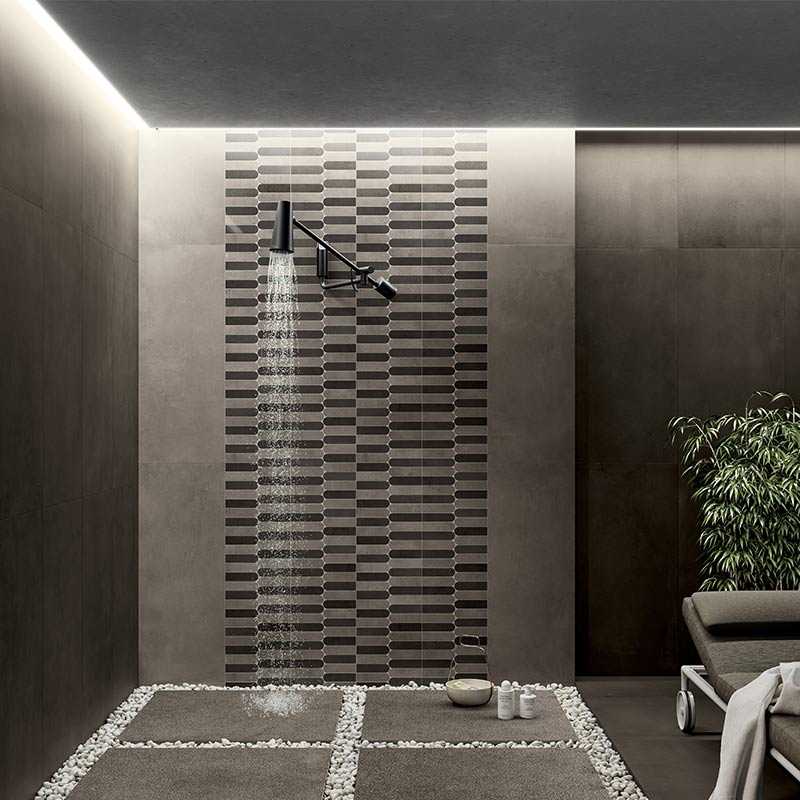 Cercom Infinity Piano Mix Sand-Moka NAT Mosaikfliesen