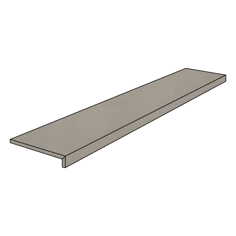 Cercom Infinity Concrete Costa Retta 30 x 120 x 3,3 cm Stufenplatte