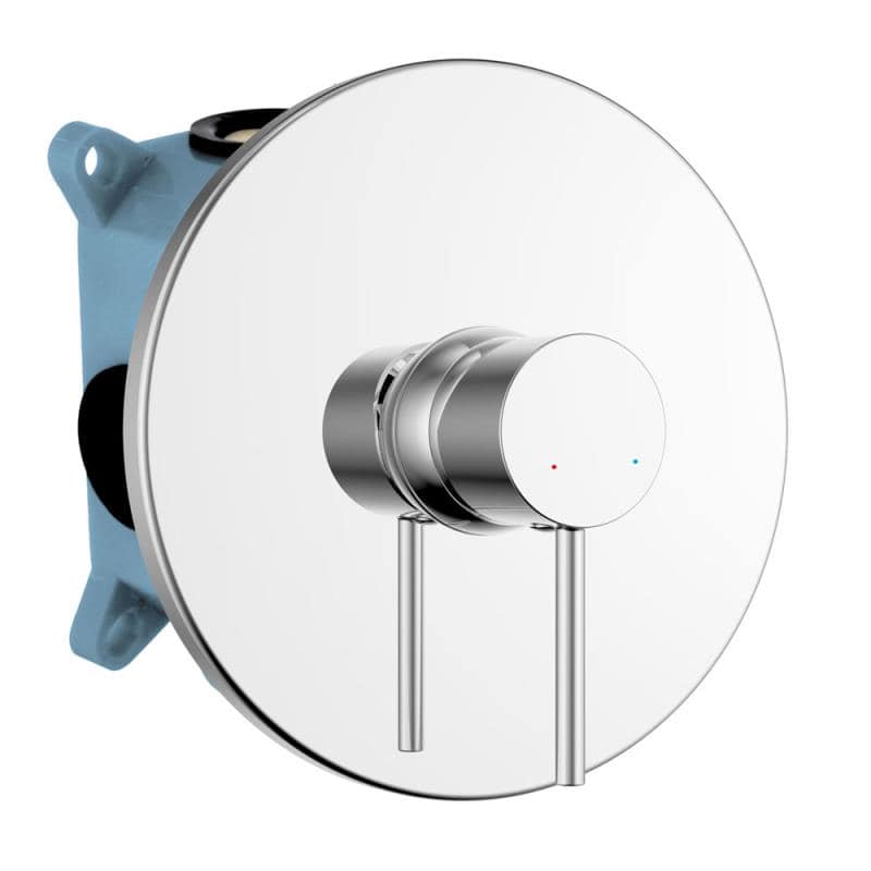 Design Brause Einhebelmischer Rund Chrom Unterputz