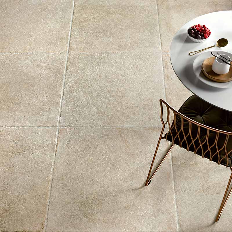 Rustikale Steinoptik Bodenfliese i-stone Beige 80 x 80 cm