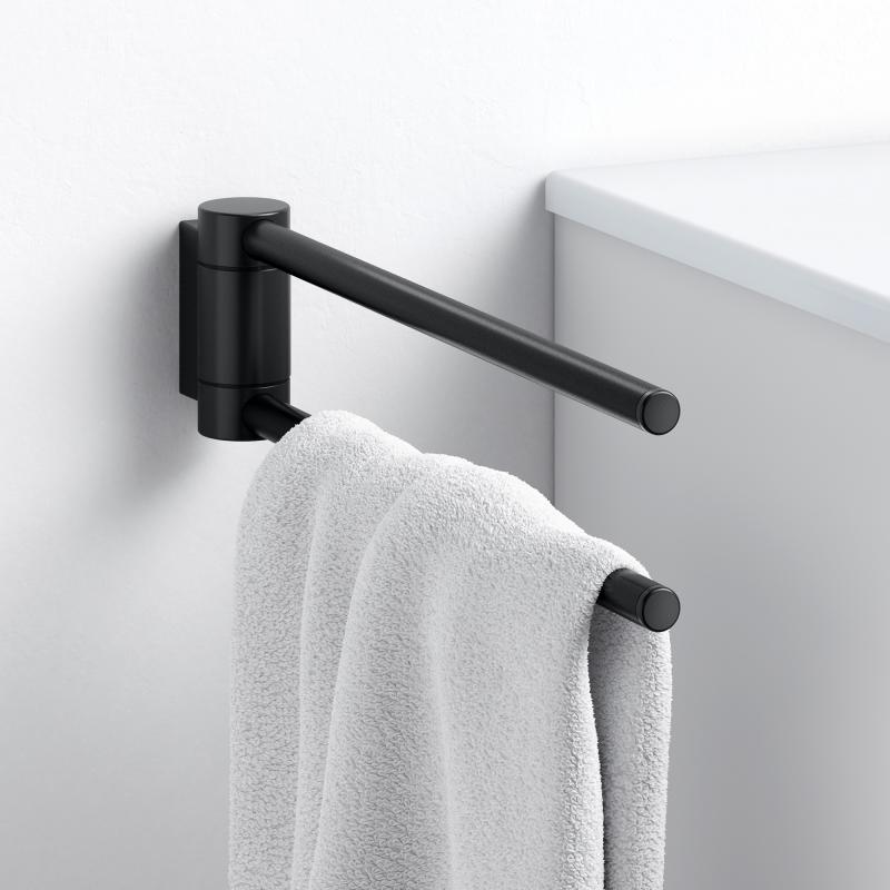 Keuco Plan Black Selection Handtuchhalter 300 mm schwenkbar