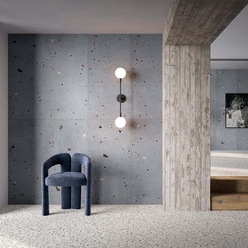 Terrazzo Beton Fliese Kado Ocean Cement 60 x 120 cm