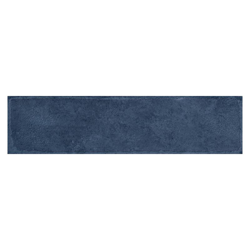 Landhaus Retro Wandfliese Brick Blue Matte 7,2 x 29 cm
