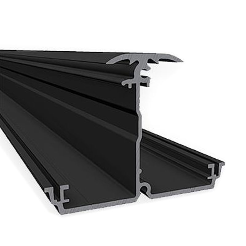 SOL-50 PV L-Horizontalprofil 4 m Premium Schwarz