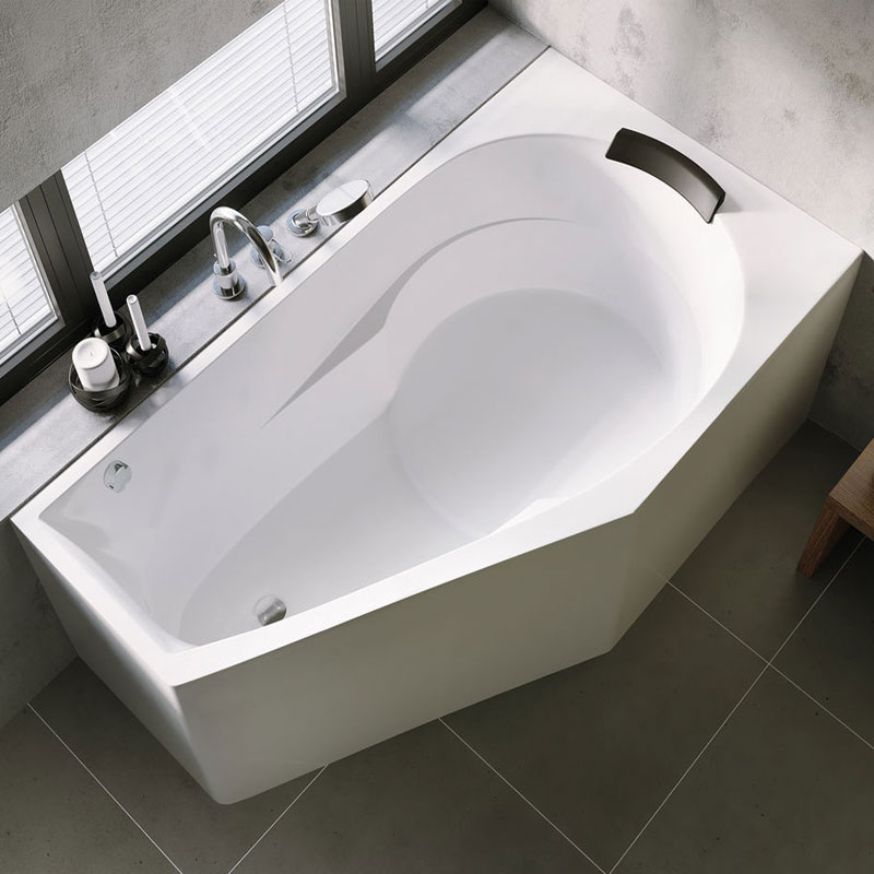 Riho Yukon Plug & Play Raumspar Badewanne 160 x 90 cm