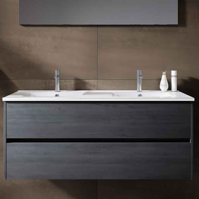 Riho Porto Doppelwaschtisch Wave mit Unterschrank 120 cm