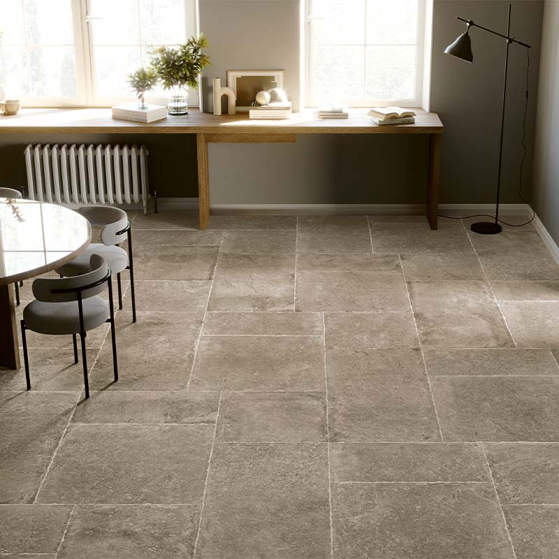 Rustikale Steinoptik Bodenfliese i-stone Taupe 60 x 60 cm