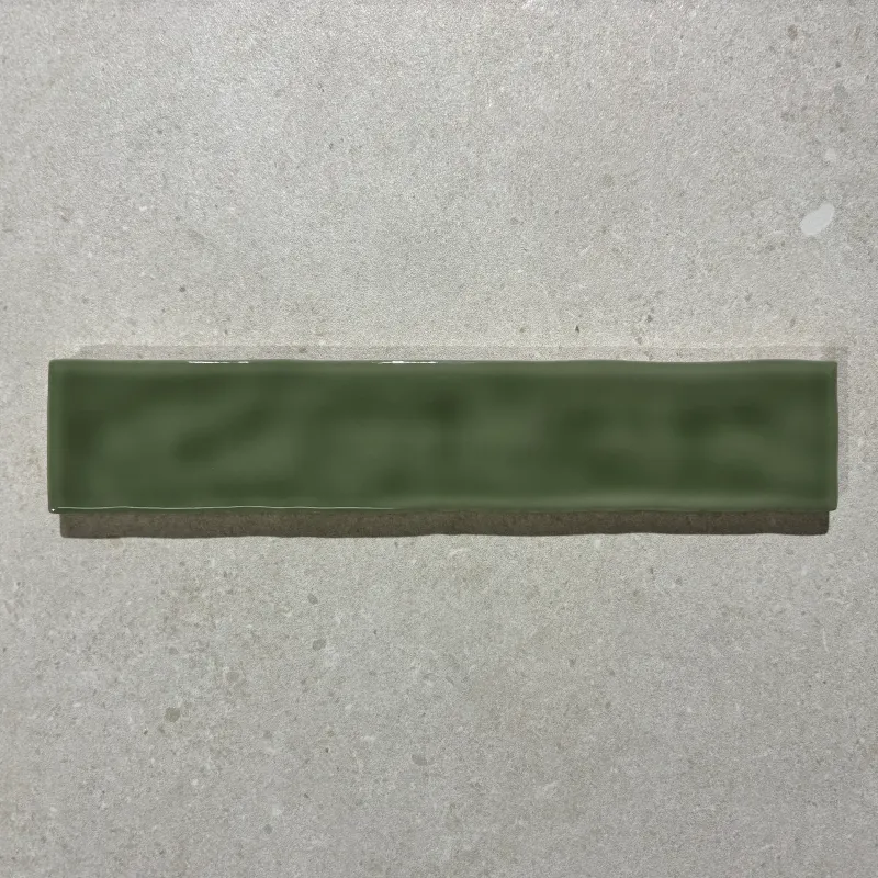 Brick Wandfliese Lula Green Brillo 5 x 25 cm