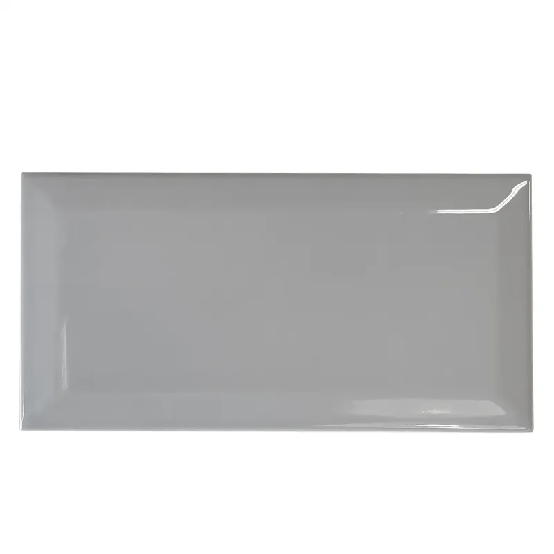 Metro Fliese Lyon 10 x 20 cm Grau Musterfliese