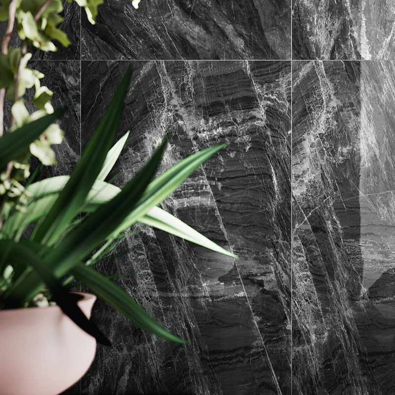 Serenissima Gemme Black Mirror Lux 60 x 120 cm Bodenfliese