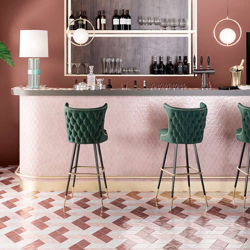 CIR Materia Prima Pink Velvet Mosaico Rombo Mosaikfliesen