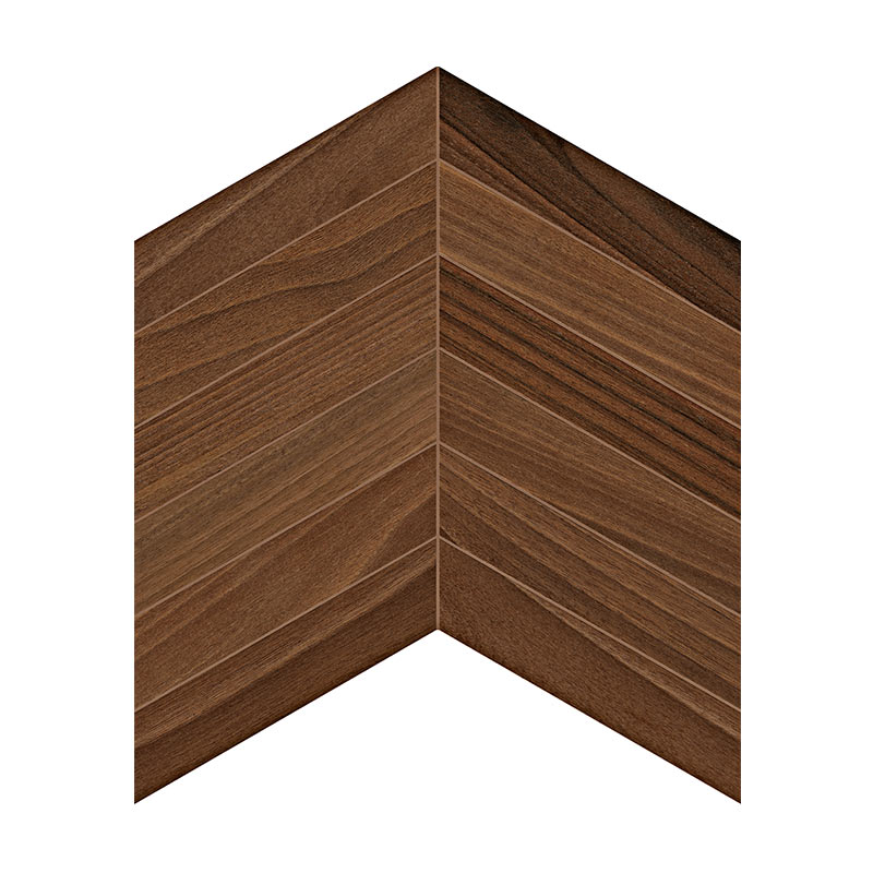 Lea Ceramiche Bio Select Walnut Tobacco Chevron Mosaikfliesen