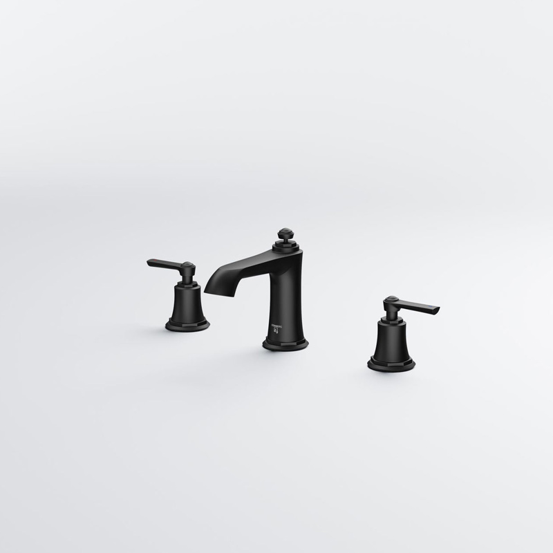 Steinberg Serie 350 3-Loch Waschtisch-Armatur Schwarz Matt