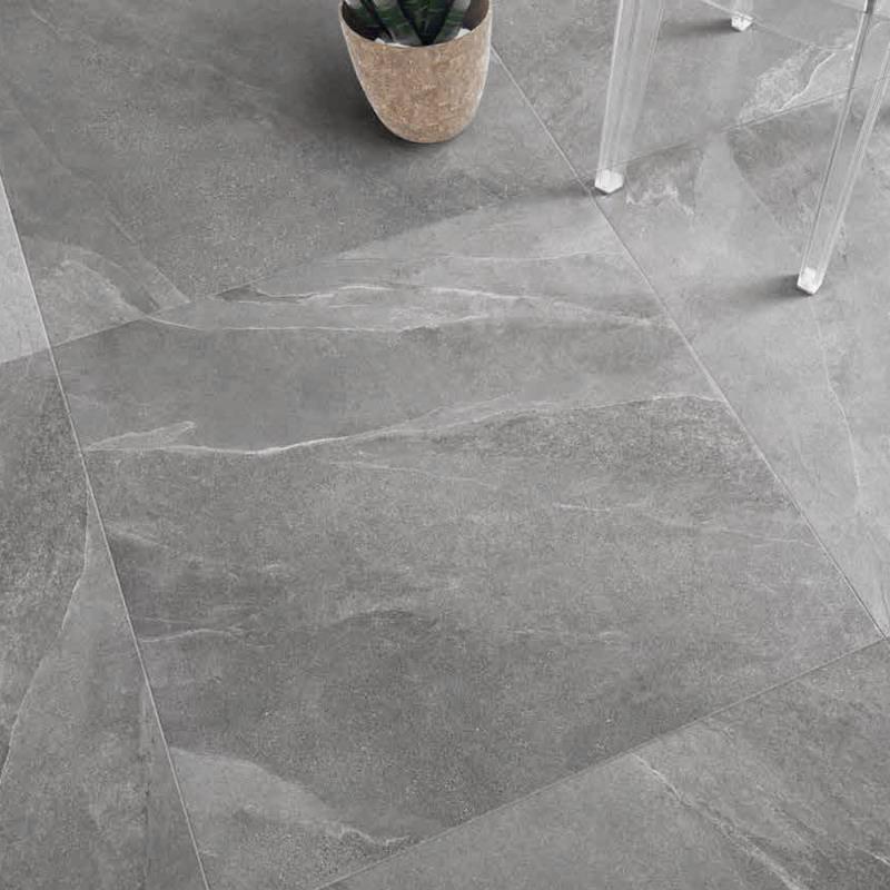 Schieferoptik Bodenfliese Slate Grigio 60 x 60 cm