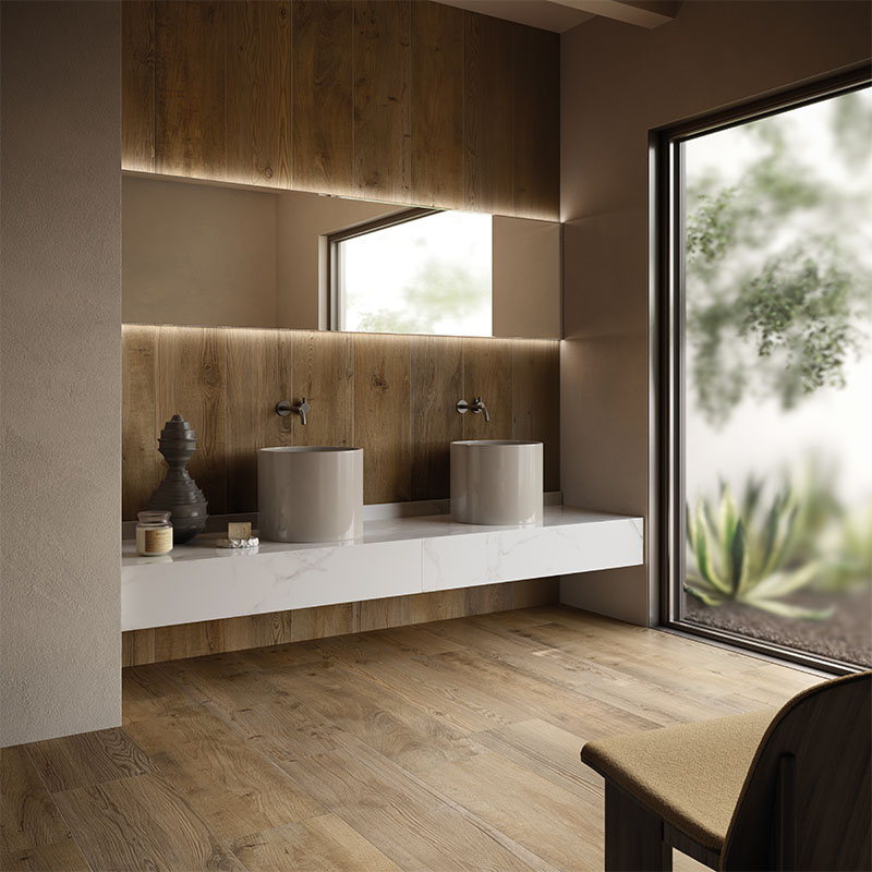 Holzoptik Bodenfliese Essence Walnut 30 x 120 cm