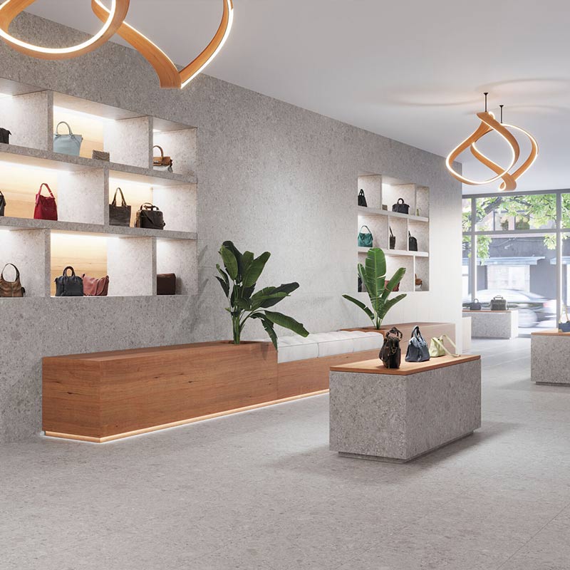Terrazzo Optik Bodenfliese Reload Grey 60 x 60 cm