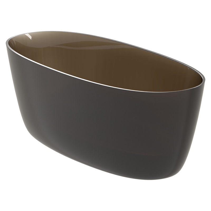 Riho Oval Frosted Umber Badewanne 175 x 80 cm