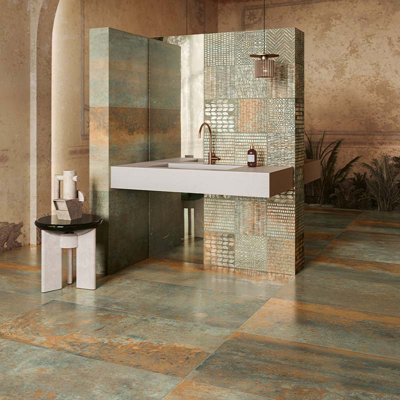 Serenissima Costruire Metallo Verde 60 x 120 cm