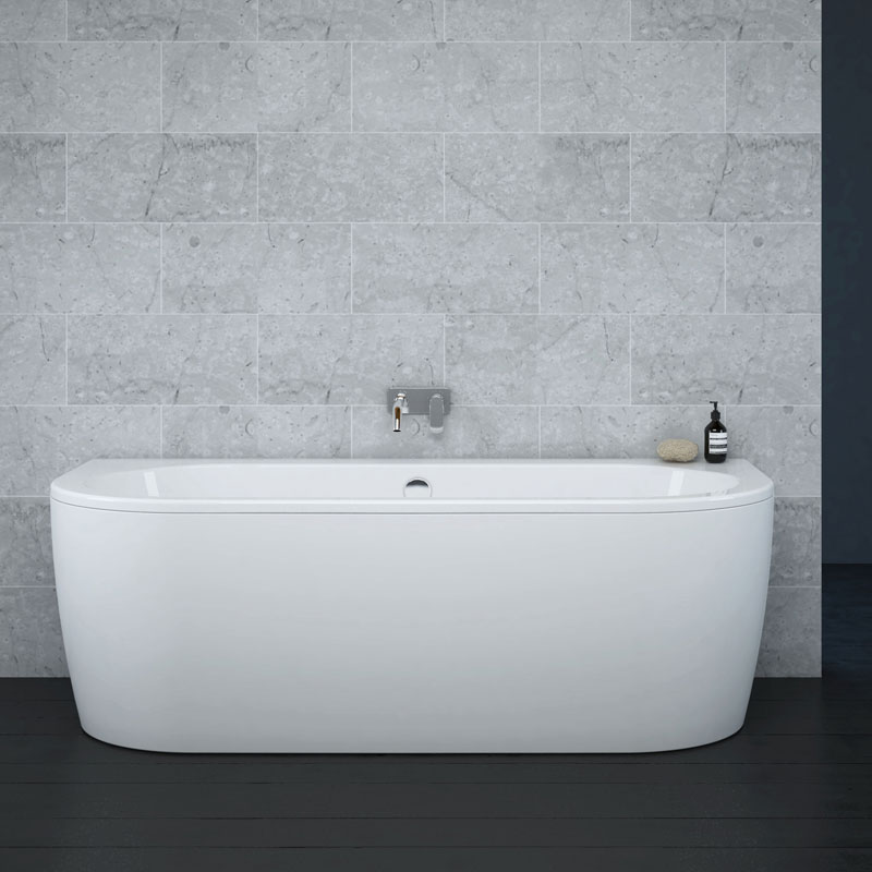 cenotes loft back to wall Vorwand Badewanne 180 x 80 cm