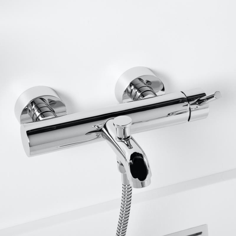 Steinberg Serie 100 Wanne-/Brause-Einhebelmischer Aufputz