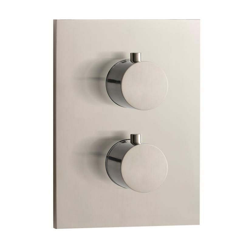 Herzbach Design iX Thermostat square Brausebatterie Unterputz, Edelstahl