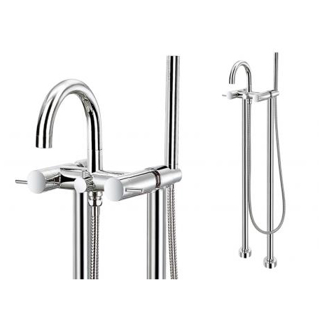 Steinberg Serie 100 Wannen/Brause-Armatur freistehend