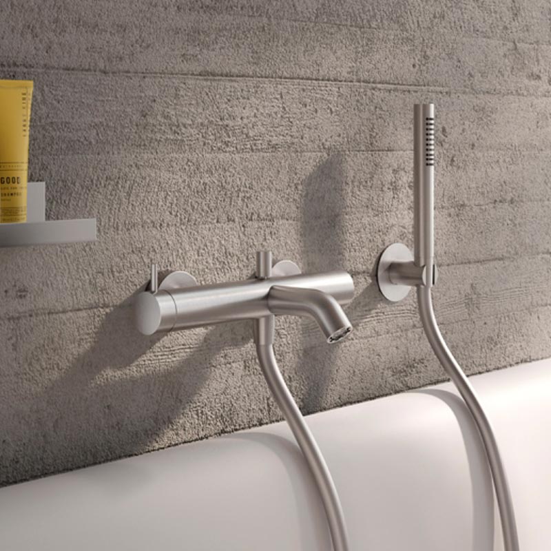 Herzbach Deep iX Einhebel-Wannenfüll- Brausebatterie Aufputz