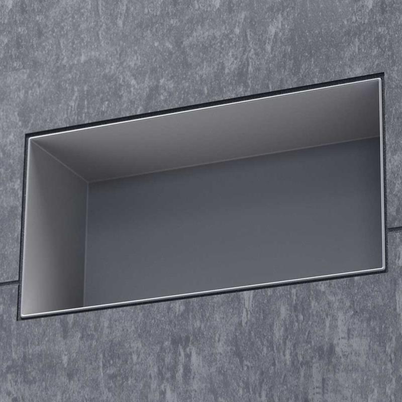Duschnische 30 x 60 cm Edelstahl Wandnische Duschablage