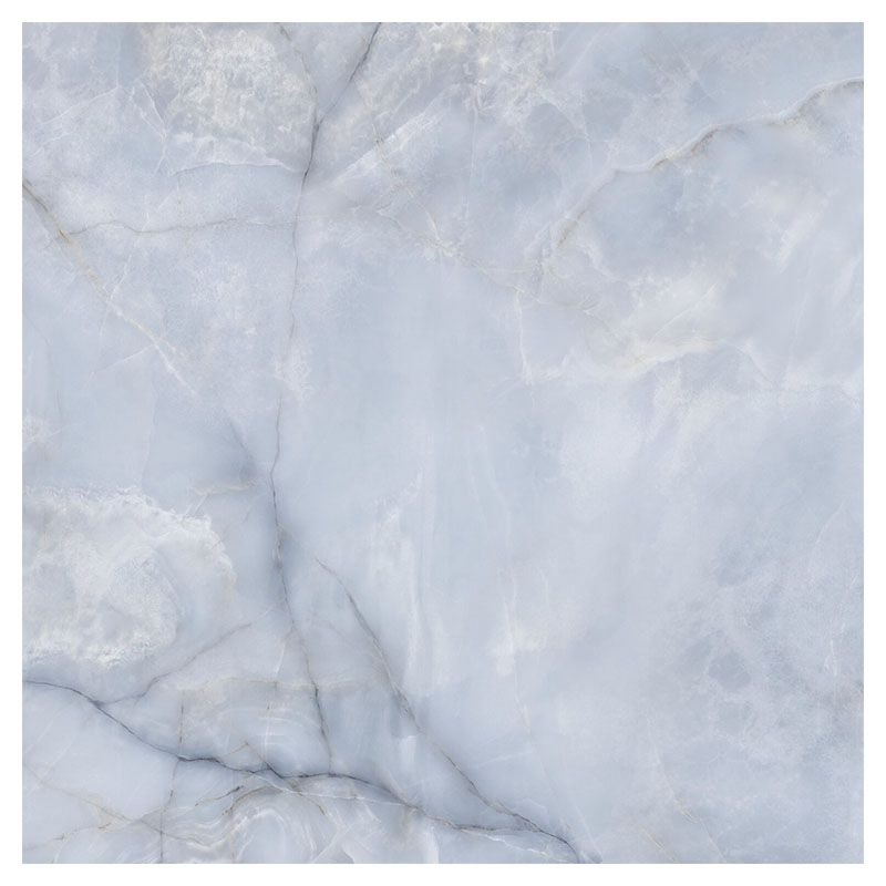 Fliese Onyx Optik Hochglanz Onix Blue Pulido 120 x 120 cm