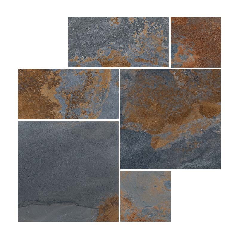 Römischer Verband Schieferoptik Slate River C