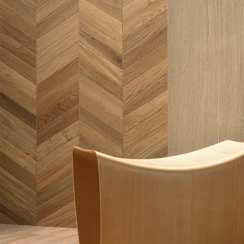 Lea Ceramiche Bio Select Oak Natural Chevron Mosaikfliesen